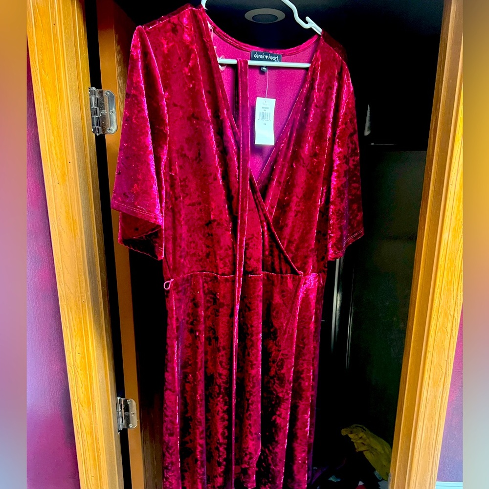 Derek Heart Wrap Dress